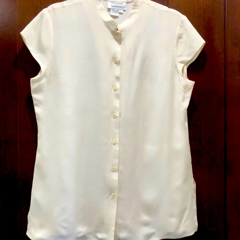 Vintage Bloomingdales Due Per Due Silk Blouse 12